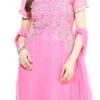 Light Pink Net Anarkali Suit Party Wear