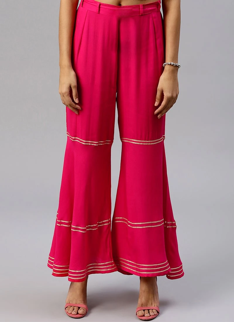 Pink Palazzo Pant After Six Wear 3 Pink Palazzo Pant After Six Wear - Image 3