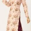 Pink Printed Top N Dark Purple Kurta Set After Six Wear