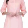 Pink Pure Cotton Kurta Palazzo Set Work Wear