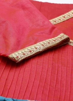 Pink And Turquoise Blue Kali Lehenga Set Wedding Wear 12 Pink And Turquoise Blue Kali Lehenga Set Wedding Wear -C Bazaar Shop Pink and Turquoise Blue Kali Lehenga Set GHBS02110866 rrc1