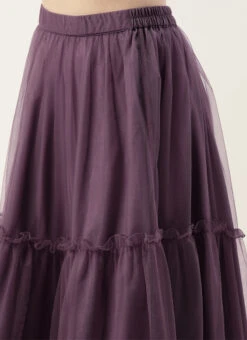 Purple Net Sequins Embroidered Lehenga Festive Wear 13 Purple Net Sequins Embroidered Lehenga Festive Wear -C Bazaar Shop Purple Net Sequins Embroidered Lehenga GHBS02211186 rrc2