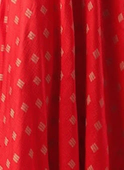 Red Art Silk Maxi Dress Festive Wear -C Bazaar Shop Red Art Silk Maxi Dress DRBS02302204 rrc4