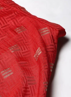 Skirt From Red Jacquard Crop Top N Skirt With Cape After Six Wear -C Bazaar Shop Red Jacquard Crop Top N Skirt With Cape IWBS02301050 rrc3