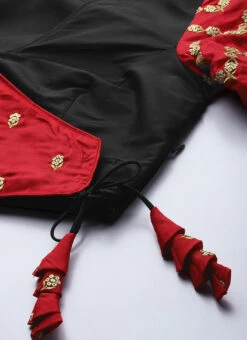 Red N Black Embroidered Lehenga Set Wedding Wear -C Bazaar Shop Red N Black Embroidered Lehenga Set GHBS01911718 rrc1