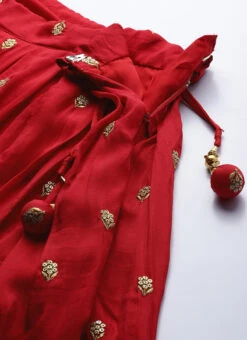 Red N Black Embroidered Lehenga Set Wedding Wear -C Bazaar Shop Red N Black Embroidered Lehenga Set GHBS01911718 rrc2