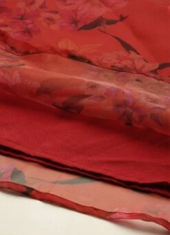 Red N Off White Printed Palazzo Set After Six Wear -C Bazaar Shop Red N Off White Printed Palazzo Set KSBS02108640 rrc3