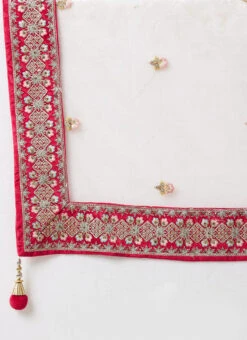 Red Velvet Resham N Hand Work Umbrella Lehenga Choli With Dupatta Wedding Wear -C Bazaar Shop Red Velvet Resham N Hand Work Umbrella Lehenga Choli With Dupatta GHCBF5749 rrc2