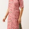Top From Rouge Pink Embroidered Collar Neck Palazzo Suit After Six Wear