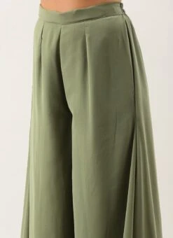 Top From Rouge Pink Embroidered Collar Neck Palazzo Suit After Six Wear -C Bazaar Shop Rouge Pink Embroidered Collar Neck Palazzo Suit SLBS02301736 rrc2 1