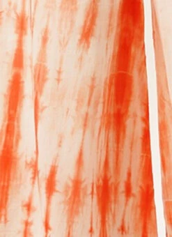 Rust Tie N Dye Cotton Collar Neck Jumpsuit After Six Wear Festive Wear -C Bazaar Shop Rust Tie N Dye Cotton Collar Neck Jumpsuit DRBS02202401 rrc4