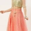 Skirt From Silver Embroidered N Pink Lehenga Set After Six Wear