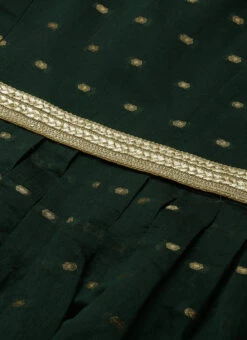 Teal Green Art Silk Cotton Jacquard Dress After Six Wear -C Bazaar Shop Teal Green Art Silk Cotton Jacquard Dress DRBS02212464 rrc3