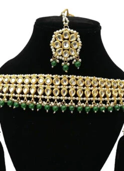 Tricoloured Choker Set Party Wear