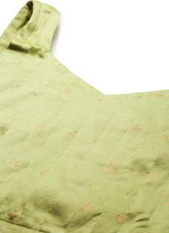 Turquoise High N Low Pleated Yoke Dress Festive Wear -C Bazaar Shop Turquoise High N Low Pleated Yoke Dress DRBS02108657 rrc1 1