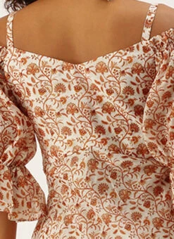 White Art Silk Digital Printed Maxi Dress After Six Wear -C Bazaar Shop White Art Silk Digital Printed Maxi Dress DRBS02209823 rrc2