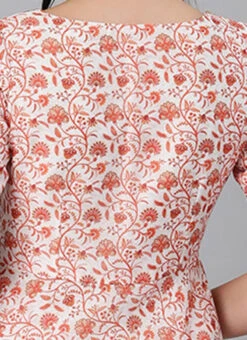 White Art Silk Printed Crisscross Dress Festive Wear -C Bazaar Shop White Art Silk Printed Crisscross Dress DRBS02205031 rrc2