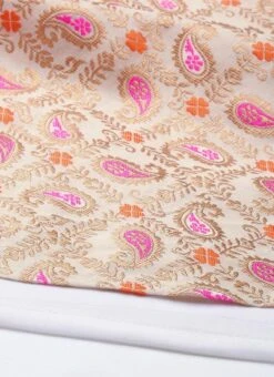 White Brocade Boat Neck Flared Dress Festive Wear -C Bazaar Shop White Brocade Boat Neck Flared Dress DRBS02201299 rrc4