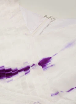 White Georgette Tie N Dye Dress After Six Wear 12 White Georgette Tie N Dye Dress After Six Wear -C Bazaar Shop White Georgette Tie N Dye Dress DRBS02210972 rrc1