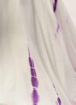 White Georgette Tie N Dye Dress After Six Wear Festive Wear -C Bazaar Shop White Georgette Tie N Dye Dress DRBS02210972 rrc3 1