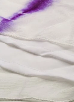 White Georgette Tie N Dye Dress After Six Wear Festive Wear -C Bazaar Shop White Georgette Tie N Dye Dress DRBS02210972 rrc4 1