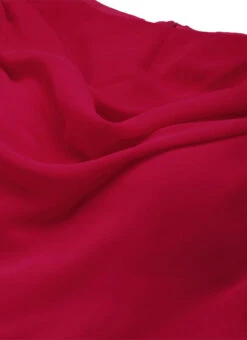 White Jacquard N Hot Pink Georgette Kali Gown Party Wear -C Bazaar Shop White Jacquard N Hot Pink Georgette Kali Gown IWBS02201193 rrc1