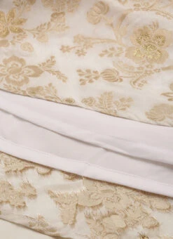 White Nylon Jacquard Festive Wear -C Bazaar Shop White Nylon Jacquard DRBS02301036 rrc3