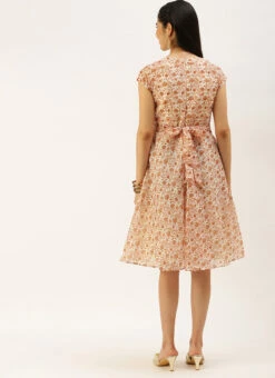 White Printed Art Silk Mini Dress After Six Wear 11 White Printed Art Silk Mini Dress After Six Wear -C Bazaar Shop White Printed Art Silk Mini Dress DRBS02208439 b