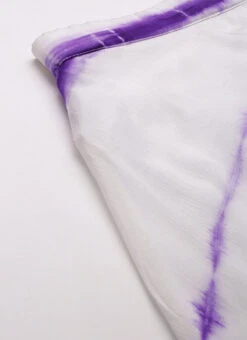 Top From White Tie N Dye Indo Western Co Ords Set After Six Wear -C Bazaar Shop White Tie N Dye Indo Western Co Ords Set IWBS02210999 rrc2