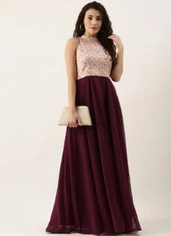 White Tie N Dye Nylon Purple Flared Dress Festive Wear 10 White Tie N Dye Nylon Purple Flared Dress Festive Wear -C Bazaar Shop White Tie N Dye Nylon Purple Flared Dress DRBS02110978 u