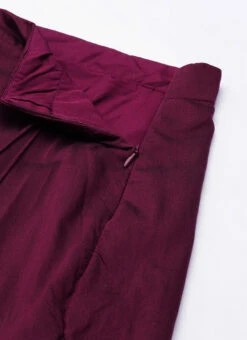 Wine Embroidered Low Neck Lehenga Festive Wear -C Bazaar Shop Wine Embroidered Low Neck Lehenga GHBS02205860 rrc2