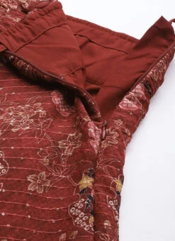 Wine Georgette Digital Printed Lehenga Set Festive Wear -C Bazaar Shop Wine Georgette Digital Printed Lehenga Set GHBS02301107 rrc2