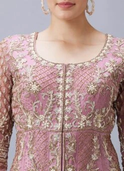 Wine Velvet Hand Work Lehenga N Onion Pink Net Long Choli With Dupatta Wedding Wear -C Bazaar Shop Wine Velvet Hand Work Lehenga N Onion Pink Net Long Choli With Dupatta GHCBF5528 rrc1