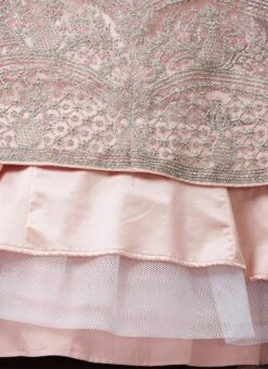 Pink Net Thread Zari Embroidered N Hand Work Umbrella Lehenga Choli Wedding Wear -C Bazaar Shop Women Pink Net Thread Zari Embroidered N Hand Work Umbrella Lehenga Choli GHCBF5371 rrc4