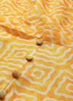 Yellow Digital Print High N Low Style Dress After Six Wear -C Bazaar Shop Yellow Digital Print High N Low Style Dress DRBS02306371 rrc1