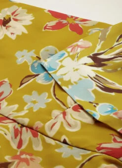 Yellow Digital Printed Dress After Six Wear -C Bazaar Shop Yellow Digital Printed Dress DRBS02208547 rrc1