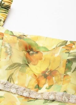 Top From Yellow Digital Printed Organza Suit Set After Six Wear 12 Top From Yellow Digital Printed Organza Suit Set After Six Wear -C Bazaar Shop Yellow Digital Printed Organza Suit Set SLBS02212594 rrc1 1
