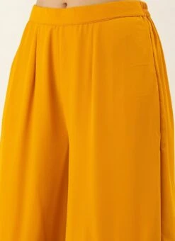 Dupatta From Yellow Digital Printed Alia Cut Sharara Suit After Six Wear -C Bazaar Shop Yellow Digital Printed Sharara Suit SLBS02306377 rrc2 1