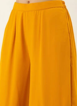 Top From Yellow Digital Printed Alia Cut Sharara Suit After Six Wear -C Bazaar Shop Yellow Digital Printed Sharara Suit SLBS02306377 rrc2