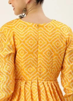 Dupatta From Yellow Digital Printed Alia Cut Sharara Suit After Six Wear -C Bazaar Shop Yellow Digital Printed Sharara Suit SLBS02306377 rrc3 1