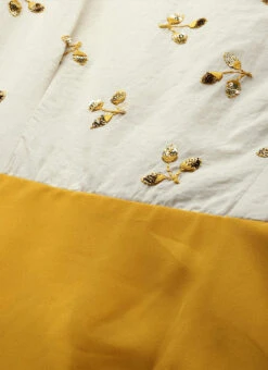 Yellow Embroidered Boat Neckline Gown Festive Wear -C Bazaar Shop Yellow Embroidered Boat Neckline Gown IWBS01910299 rrc1