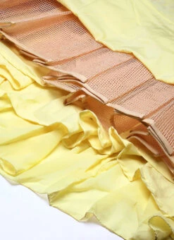 Yellow Embroidered Georgette Kali Gown Festive Wear -C Bazaar Shop Yellow Embroidered Georgette Kali Gown IWBS02301799 rrc4