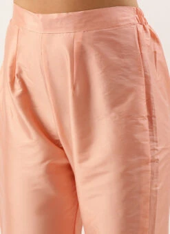 Yellow Georgette N Peach Kali Anarkali Festive Wear -C Bazaar Shop Yellow Georgette N Peach Kali Anarkali SLBS02301710 rrc2