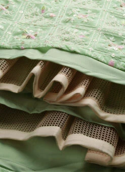 Yellow N Green Off Shoulder Style Lehenga Wedding Wear -C Bazaar Shop Yellow N Green Off Shoulder Style Lehenga GHBS02204721 rrc4