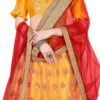 Yellow Net Embroidered A Line Lehenga Party Wear