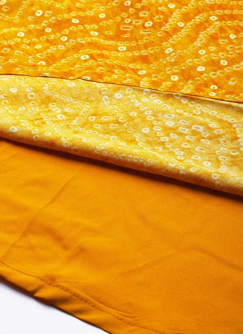 Why Kiki Dress Yellow Printed Halter Neck Floor Length Gown Festive Wear 5 Why Kiki Dress Yellow Printed Halter Neck Floor Length Gown Festive Wear - Image 5