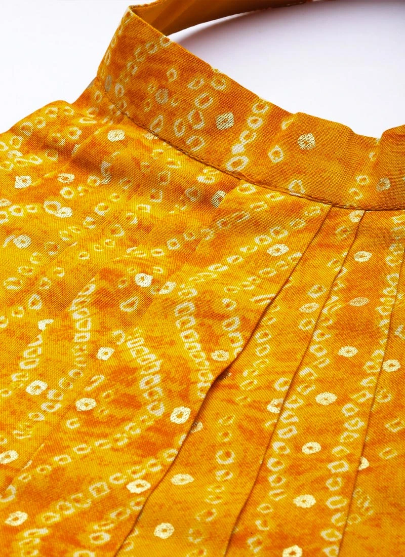 Why Kiki Dress Yellow Printed Halter Neck Floor Length Gown Festive Wear 7 Why Kiki Dress Yellow Printed Halter Neck Floor Length Gown Festive Wear - Image 7