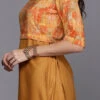 Yellow Printed Rayon Boat Neck Kurta Set After Six Wear