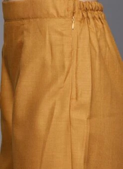 Yellow Printed Rayon Boat Neck Kurta Set After Six Wear -C Bazaar Shop Yellow Printed Rayon Boat Neck Kurta Set KSBS01912072 rrc2