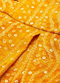 Yellow Printed Viscose Dress After Six Wear -C Bazaar Shop Yellow Printed Viscose Dress DRBS02110830 rrc1